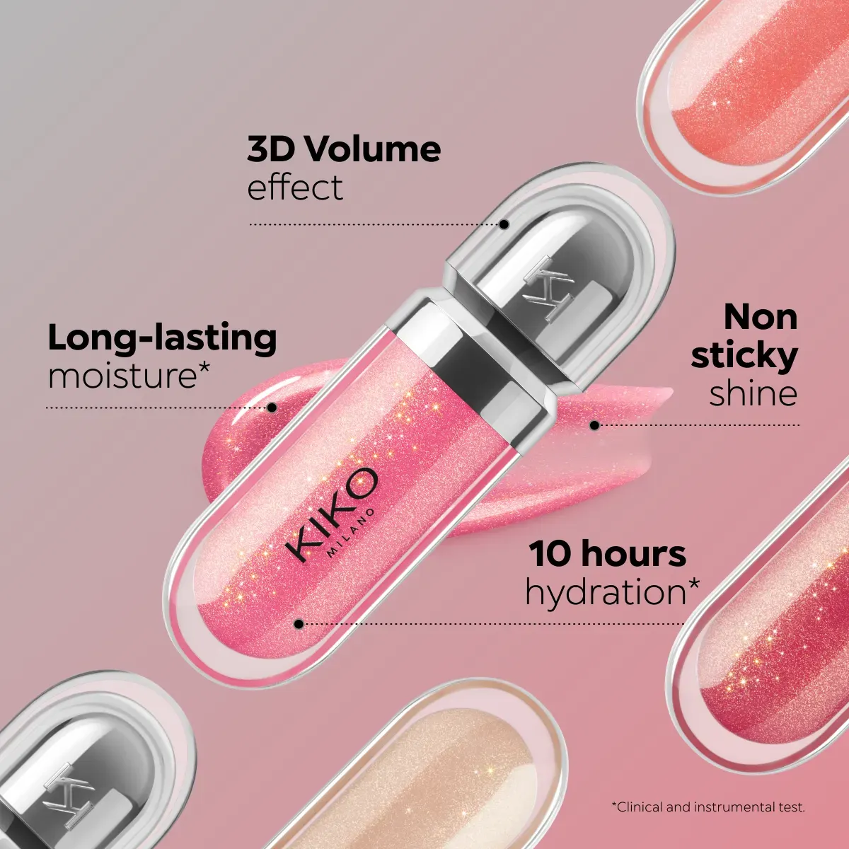 Kiko Milano 3D Hydra Lipgloss #18 Golden Sparkle